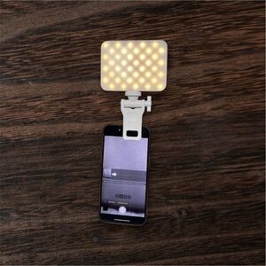 Clip-On LED Selfie Light for Smartphones